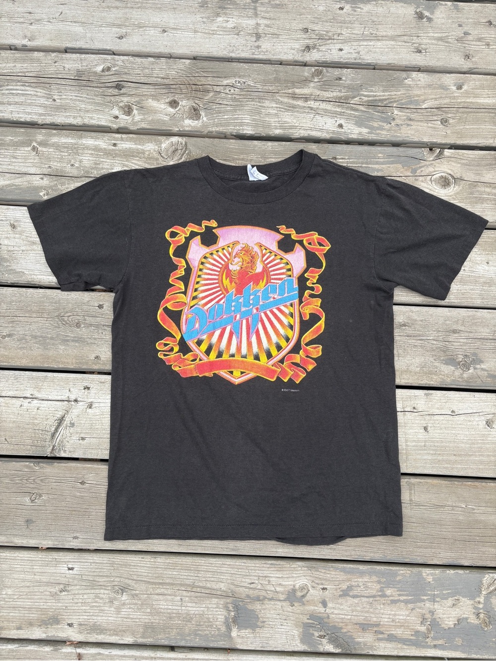 1987 dokken band tee shirt “back for the attack” summer tour